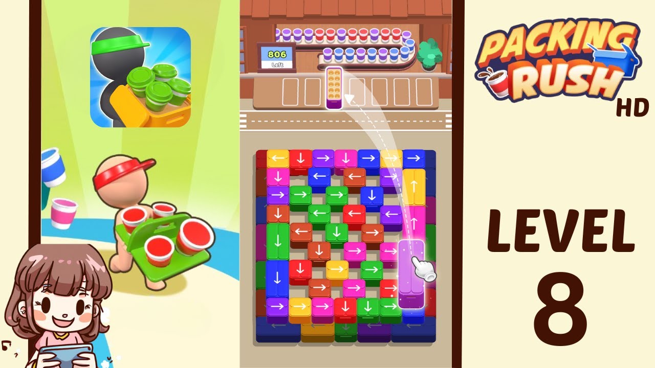 Packing Rush Level 8 Solution Walkthrough