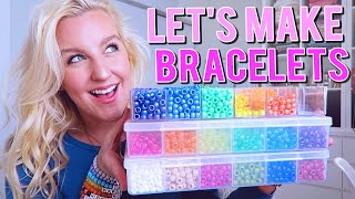 LET'S MAKE VSCO BRACELETS TOGETHER (HOW TO MAKE BEADED BRACELETS) FALL 2020 || Kellyprepster