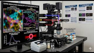 All about super resolution microscopy to study molecules in foods