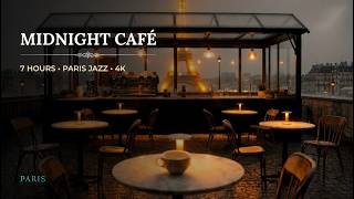 Rainy Paris Café ☕ 10 Hours of Midnight Jazz for Deep Focus & Study | 4K Rooftop Ambience screenshot 4
