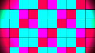 Flickering Cllour Squares, Boxes - Free Overlay Stock Footage