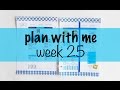 Plan with me   Week 25