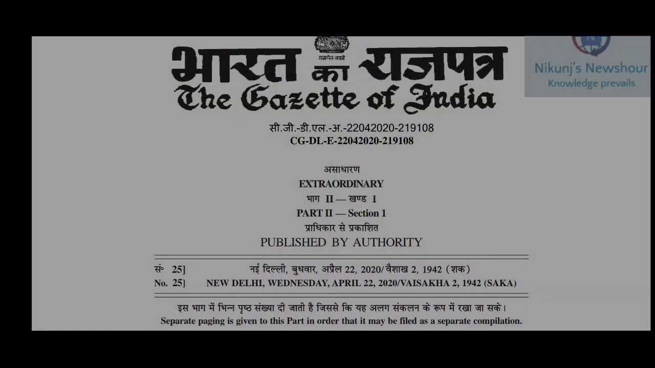 EPIDEMIC DISEASE AMENDMENT ACT 2020 SUMMARIZED