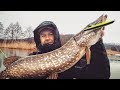 Крупная щука - весенний жор!  ZipBaits Orbit 130 SP - дебют. Рыбалка на малой реке