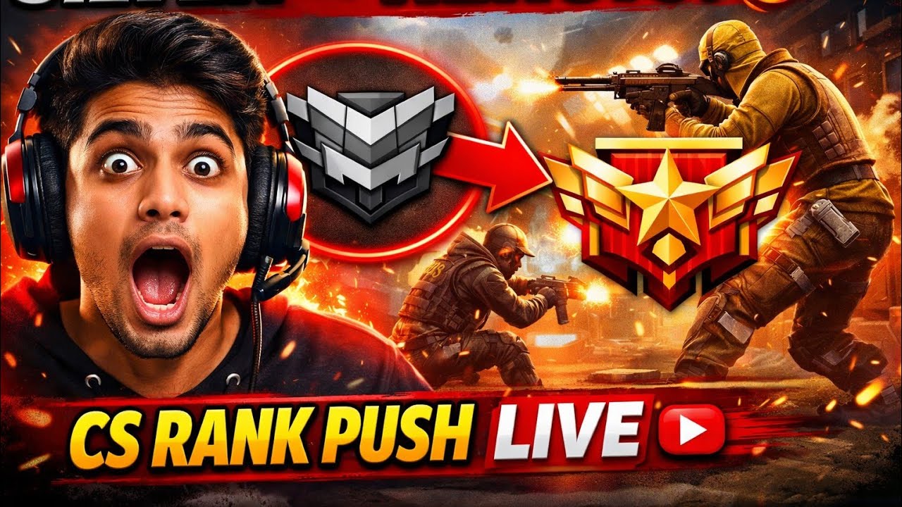 NOOB TO HEROIC LIVE 😈 CS RANK PUSH | Free Fire MAX #shortfeed #freefire #livegaming