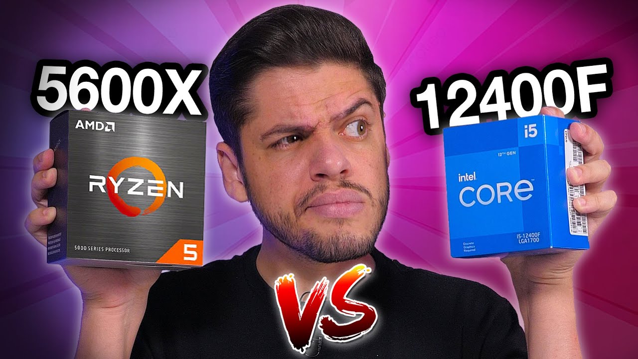MELHOR CPU "GAMER" CUSTO x BENEFÍCIO: Core i5 12400F vs Ryzen 5 5600X ...