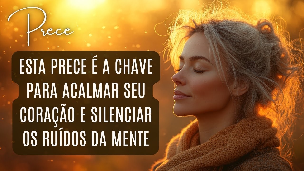 Prece Diária Espírita para Serenidade e Paz interior. Deixe a luz divina envolver seu ser.