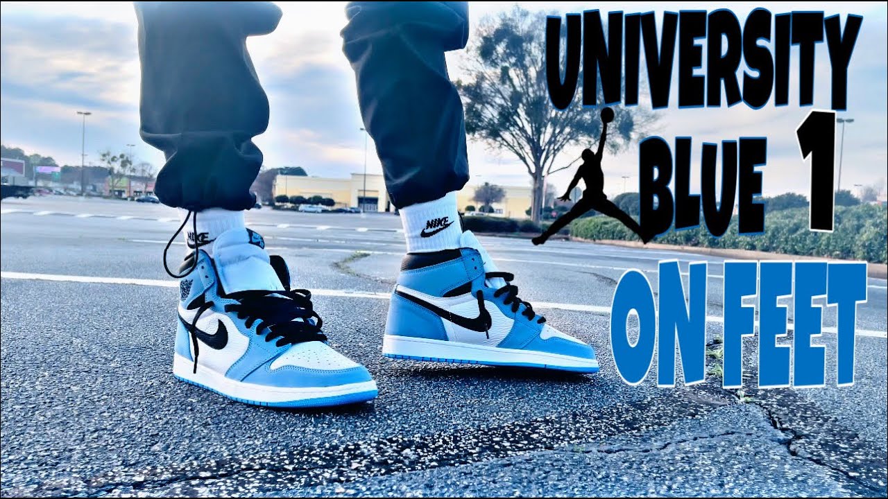 Jordan University Blue On Feet Jordan High OG University Blue