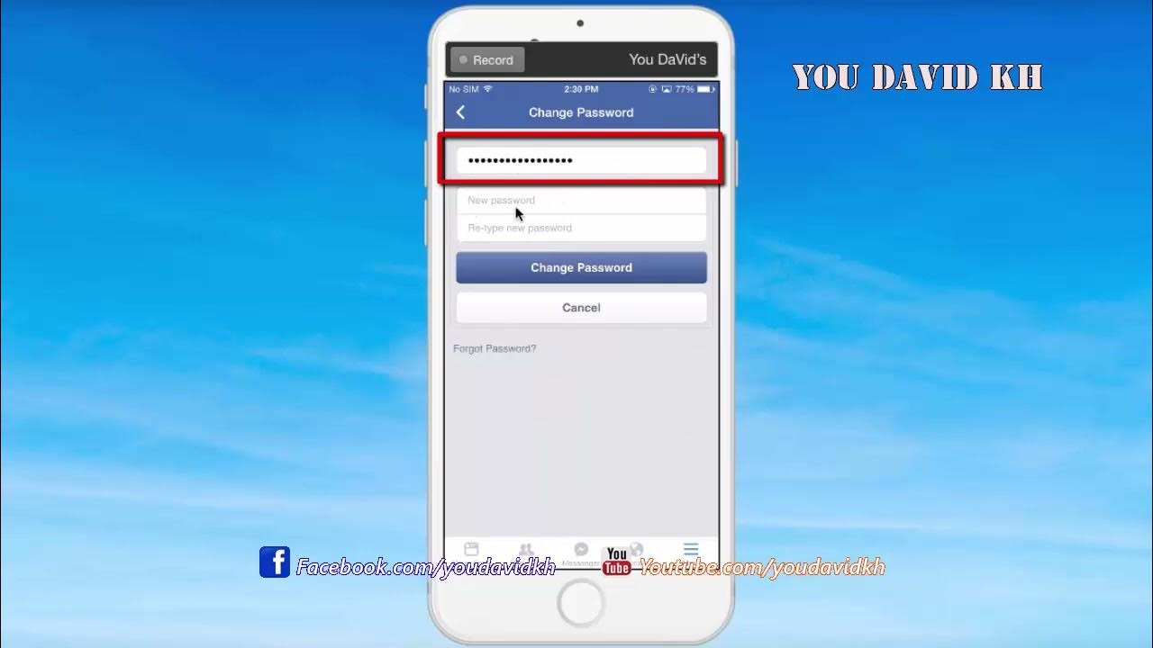 how-to-change-password-facebook-on-iphone-youtube