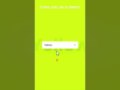 Change Background Color with Dropdown Menu using CSS & Javascript # ...
