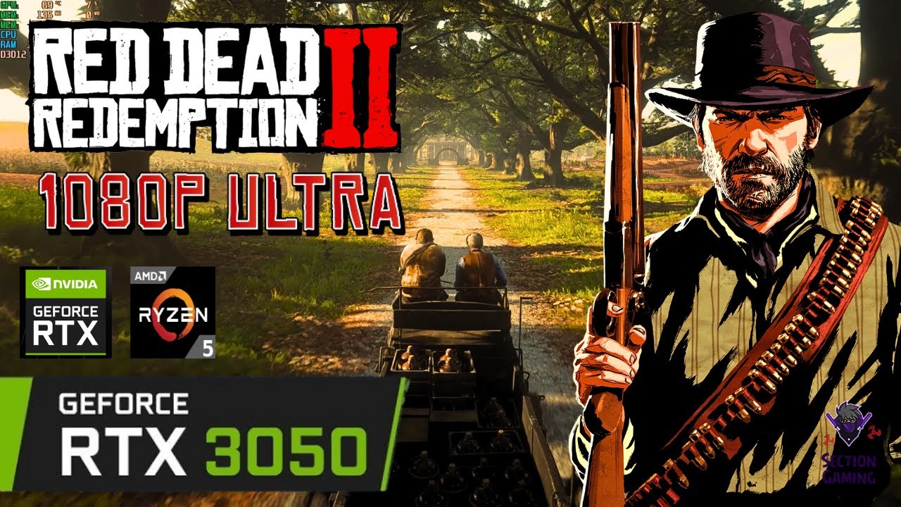 RED DEAD REDEMPTION 2 1080p ULTRA RTX 3050 Performance Test I Lenovo 
