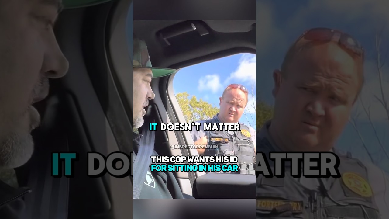 This Cop Wants His ID For Sitting In His Car 🤯