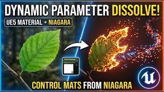 Dynamic Parameter in UE5 Material (Control Materials from Niagara) 🎨⚡| Mini Tutorial #2 ⚡