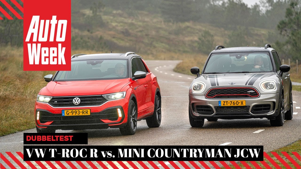 Volkswagen T Roc R Vs Mini Countryman Jcw All4 Autoweek Dubbeltest English Subtitles Youtube