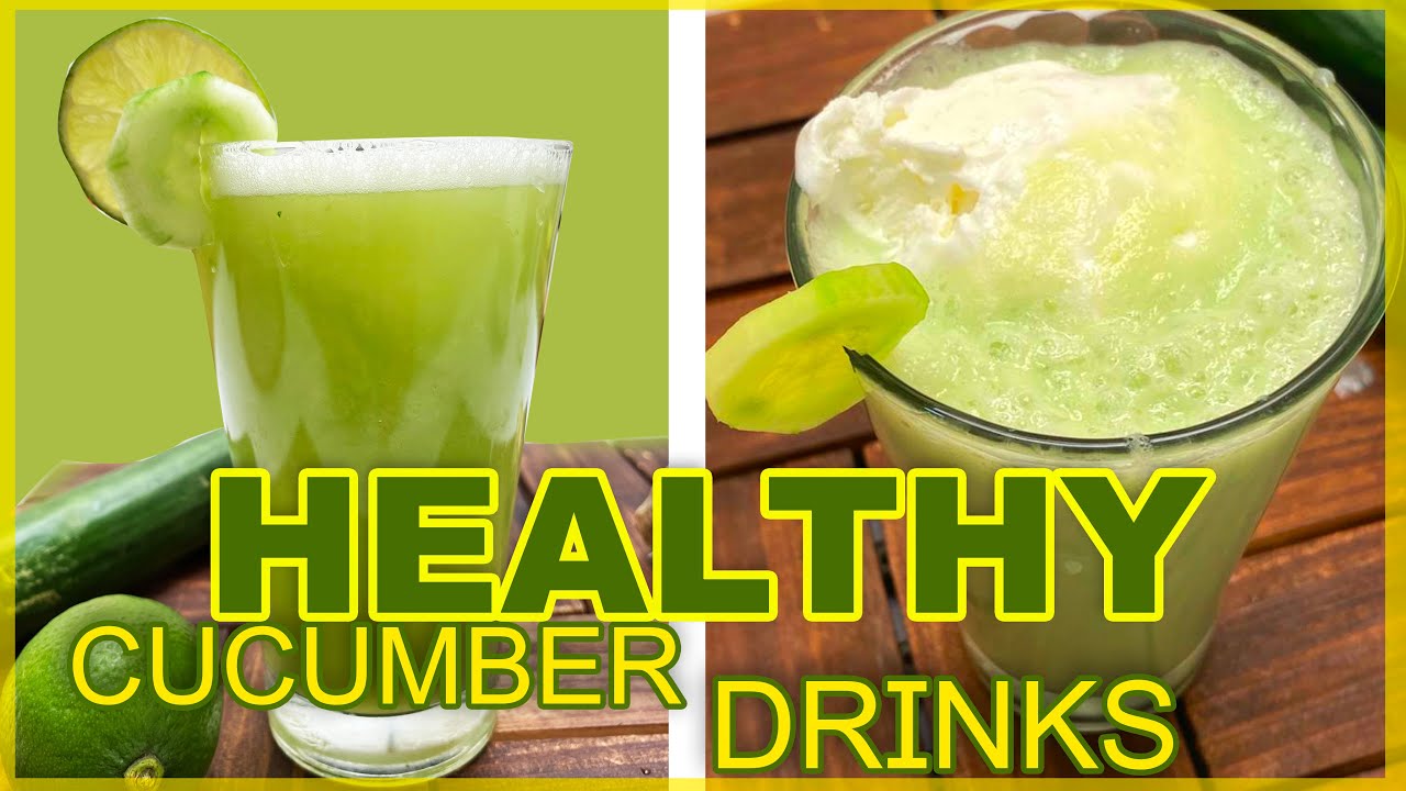 CUCUMBER GINGER LEMON JUICE & CUCUMBER MILK SHAKE/HEALTHY/EASY YouTube