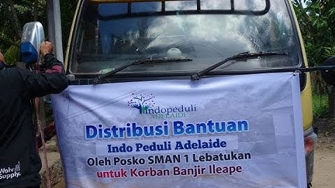 Distribusi Bantuan Indo-Peduli Adelaide untuk korban Bencana Banjir