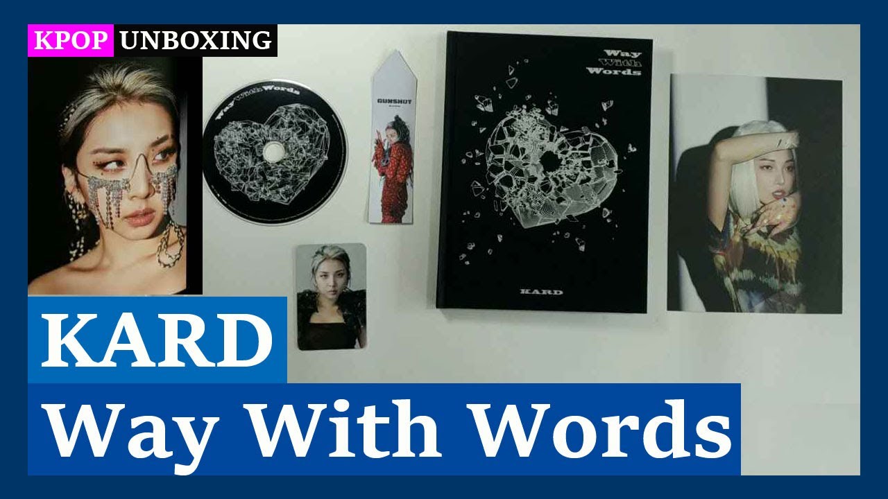 Unboxing KARD [Way With Words] 카드 1st single album Kpop Unboxing