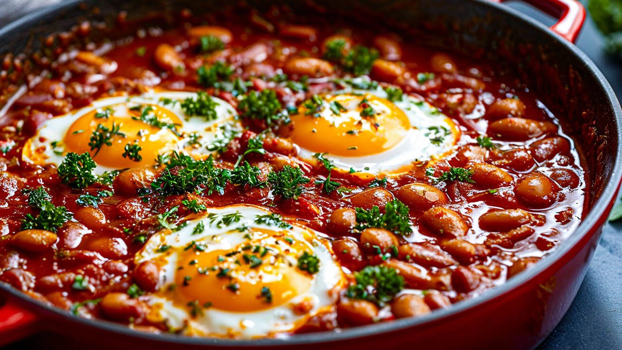 Unwiderstehlicher Speck mit Bohnen! Sie sind so lecker!