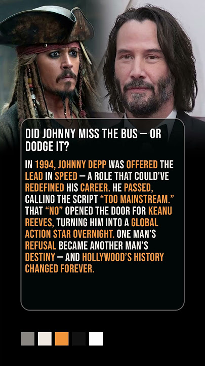 The $350 Million Mistake? Why Johnny Depp Said No To Speed