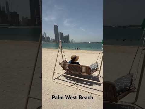 Best beach in Dubai! Лучший пляж в Дубае! #dubai #uae #дубай #оаэ #palmjumeirah