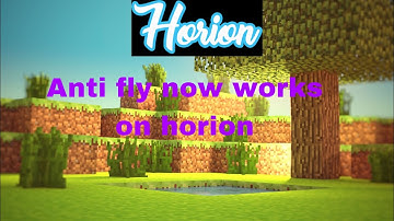 Fly anti cheat now works against Horion Client