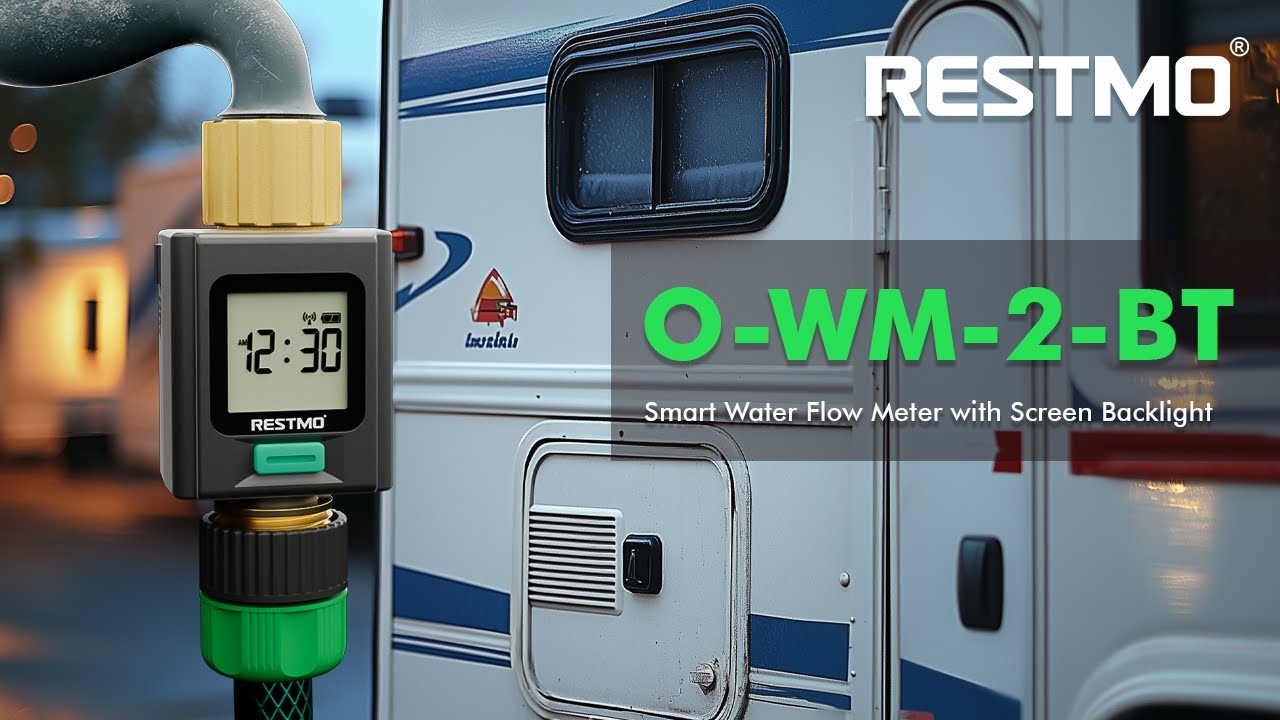 RESTMO Smart Water Flow Meter O-WM-2-BT-GY