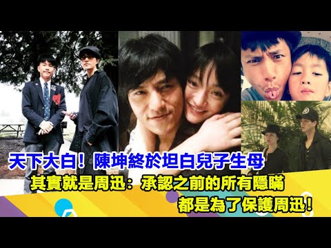 天下大白！陳坤終於坦白兒子生母其實就是周迅：承認之前的所有隱瞞都是為了保護周迅！