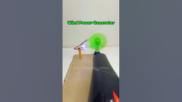 Wind Power Generator #dcmotor #tech #experiment #dcgearmotor #youtubeshorts