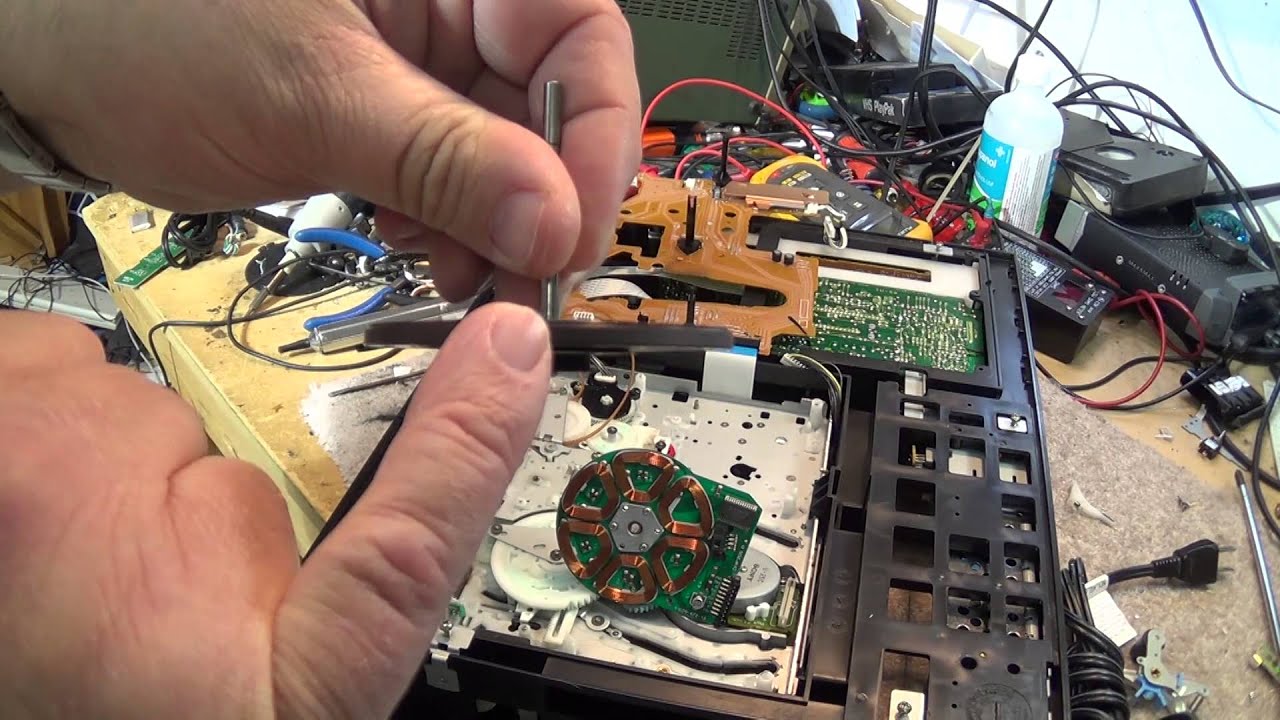 Sony VHS Capstan bearing housing replacement procedure YouTube