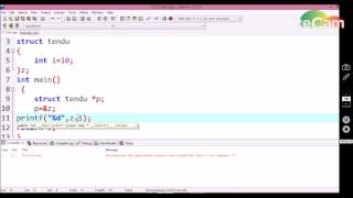 #42 pointer concept in struct in C