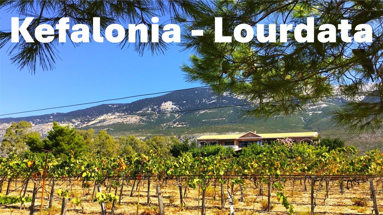 Kefalonia - Lourdata / 4k walking tour / Beach, Nature, Vineyard / Meditative Art / Slow travel
