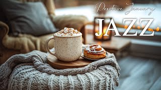Happy Jazz Town | Positive January Jazz with Swing Tunes in a Winter Café for Studying and Working ☕