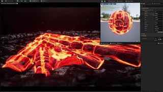 Fire Ember | UE5 Material Instance Showcase
