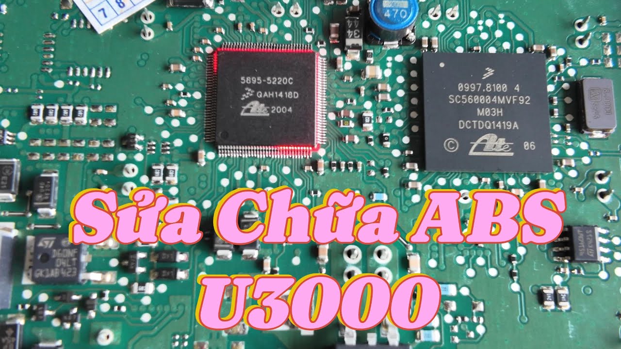 Sửa chữa ABS lỗi U3000 hoặc lỗi cảm biến ABS không xóa được - Bên trong IC ABS 5895-5220C