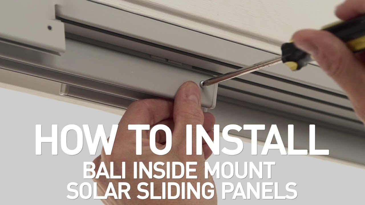 How to Install Bali Solar Roller Sliding Panels - Inside Mount - YouTube