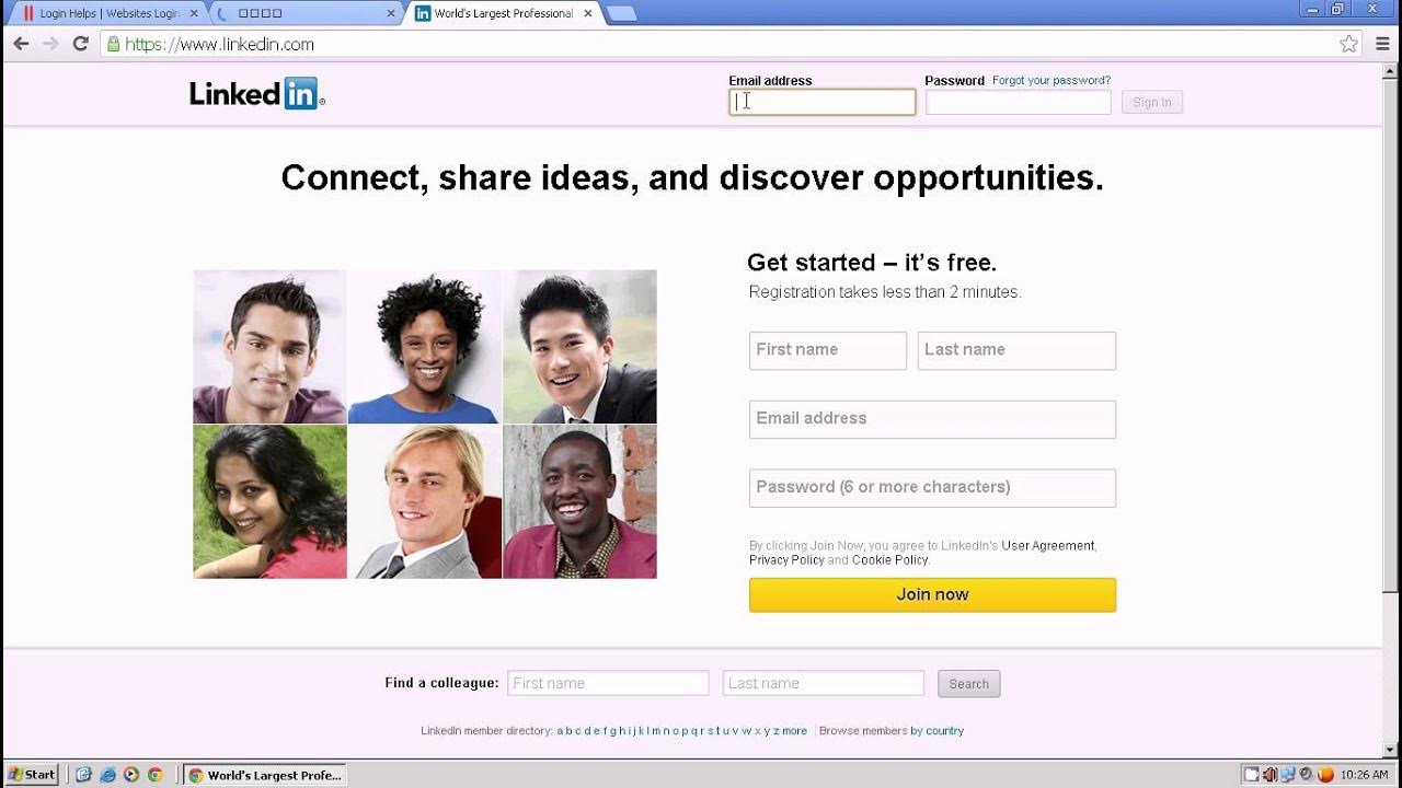 Linkedin Login, www.linkedin.com Login Help