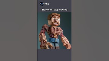 Minecraft Steve Can’t Stop Mewing 🤫🧏🏼 #chatgpt #ai #aigenerated #mewing