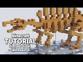How to build a Spinosaurus Fossil Specimen in Minecraft 🦴 (Realistic Tutorial)