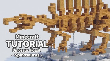 [Minecraft] - How to build a Spinosaurus Fossil Specimen -  [Tutorial]