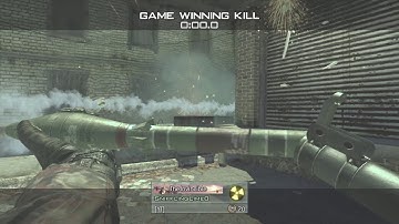 MW2 - RPG Assisted Suicide Game Winning Kill On Skidrow [2020]