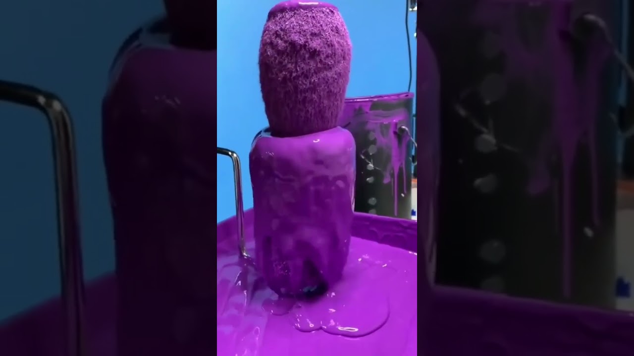 Satisfying Paint Roller Cleaning 🎨 ✨️