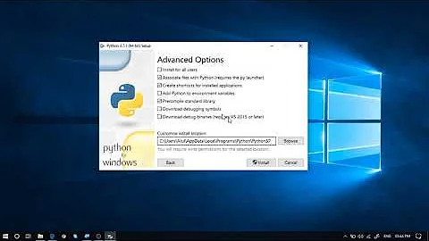 Customization Options of Python Installation : Python Environments Setup - Tips & Tricks