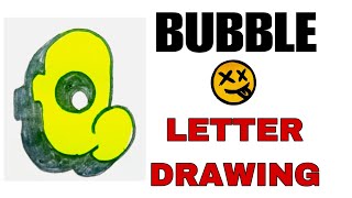 Bubble Alphabet Style Q | Vinay Sketchbook tutorial