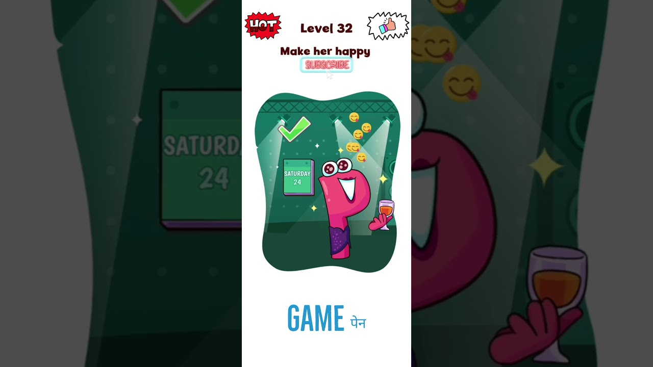 Make her happy LEVEL 32 Alphabet DOP delete puzzle