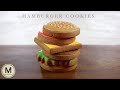 【アイシングクッキー】組み立て式ハンバーガー Hamburger Cookies