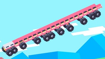 Long wheel Drive Mad All Levels  Drive Mad All Levels Gameplay Walkthrough - Fancade Game (A.P.N 54)