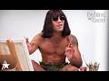 Mr. Fantasy Paints A Self Portrait While Squatting On A Chair | Behind the Easel
