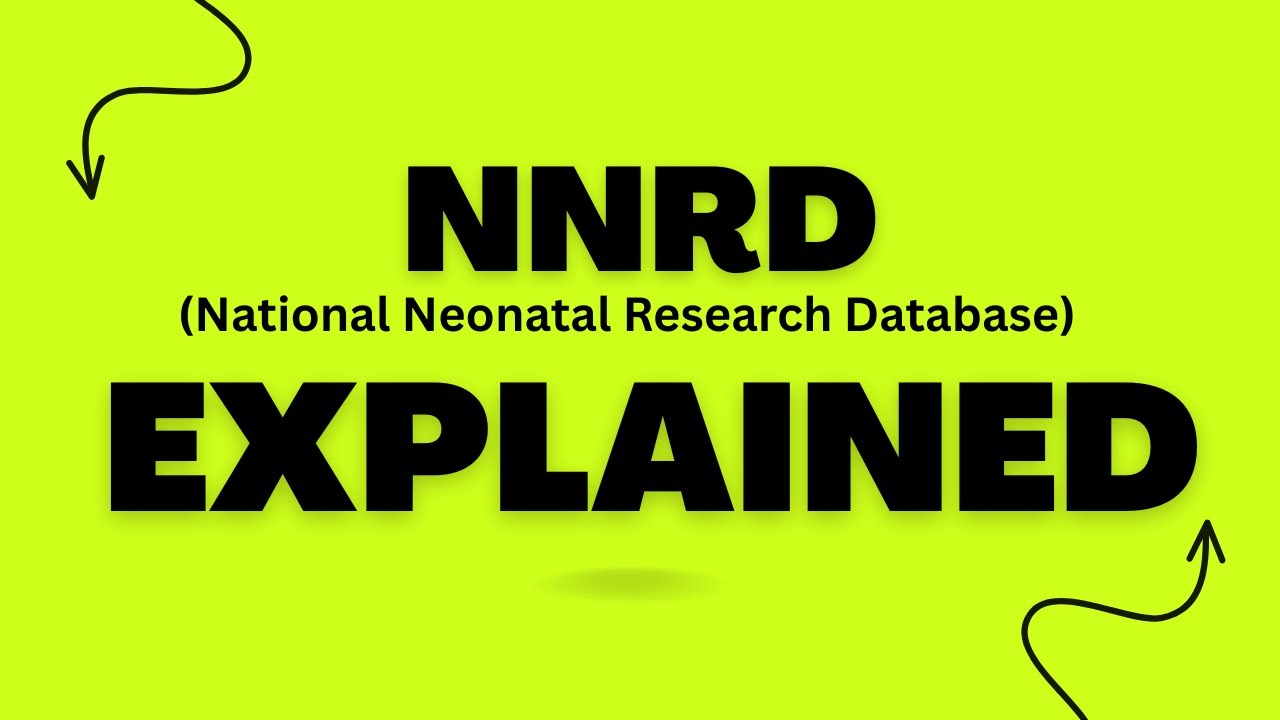 National Neonatal Research Database (NNRD) Explainer Animation Video