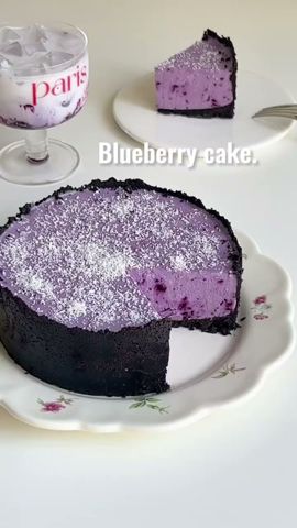 酸酸甜甜的藍莓奧利奧乳酪蛋糕🫐簡單攪一攪就能成功的免烤箱甜品🫐 #dessert #recipe #baking #blueberry #cheesecake #甜品 #食譜 #美食 #美食教程