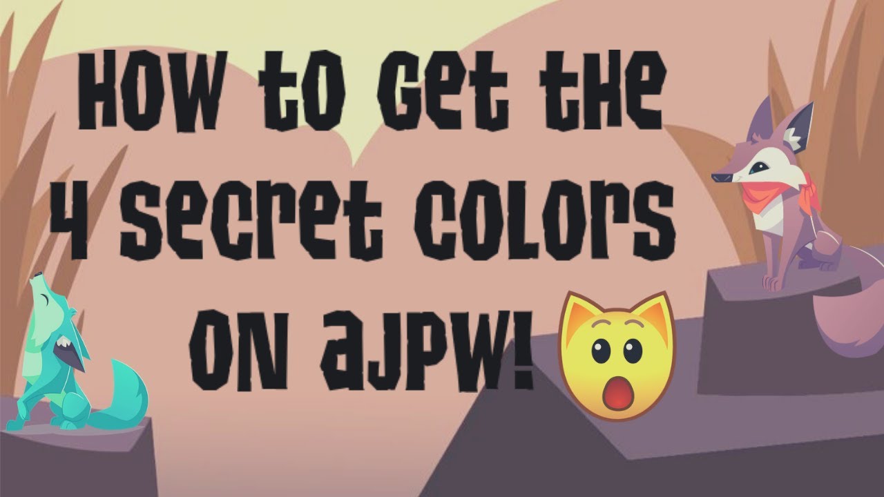 how to get the 4 secret colors on ajpw! - YouTube